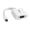 StarTech.com Mini DisplayPort to VGA Video Adapter Converter - White