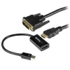 StarTech.com mDP to DVI Connectivity Kit - Active Mini DisplayPort to HDMI Converter with 6 ft. HDMI to DVI Cable - Connect your mDP computer directly to aDVI display using this two-piece kit