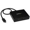 StarTech.com USB-C to DisplayPort Multi Monitor Splitter - USB Type-C 3 Port MST Hub - USB C to 3x DP Splitter - Use this adapter to connect two independent displays to a single USB Type-C port