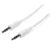 StarTech.com 2m White Slim 3.5mm Stereo Audio Cable Male to Male