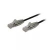StarTech.com 1 m CAT6 Cable - Slim CAT6 Patch Cord - Black - Snagless RJ45 Connectors - Gigabit Ethernet Cable - 28 AWG (N6PAT100CMBKS)