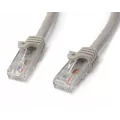 StarTech.com 0.5m Gray Gigabit Snagless RJ45 UTP Cat6 Patch Cable - 50cm Patch Cord - Ethernet Patch Cable - RJ45 Male to Male Cat 6 Cable