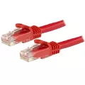 StarTech.com 0.5m Red Cat6 Ethernet Patch Cable with Snagless RJ45 Connectors