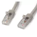 StarTech.com 1m Gray Gigabit Snagless RJ45 UTP Cat6 Patch Cable - 1 m Patch Cord - Ethernet Patch Cable - RJ45 Male to Male Cat 6 Cable