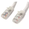 StarTech.com 1m White Gigabit Snagless RJ45 UTP Cat6 Patch Cable - 1 m Patch Cord - Ethernet Patch Cable - RJ45 Male to Male Cat 6 Cable