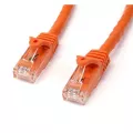 StarTech.com 2m Orange Gigabit Snagless RJ45 UTP Cat6 Patch Cable - 2 m Patch Cord - Ethernet Patch Cable - RJ45 Male to Male Cat 6 Cable