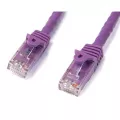 StarTech.com 2m Purple Gigabit Snagless RJ45 UTP Cat6 Patch Cable - 2 m Patch Cord - Ethernet Patch Cable - RJ45 Male to Male Cat 6 Cable