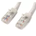 StarTech.com 2m White Gigabit Snagless RJ45 UTP Cat6 Patch Cable - 2 m Patch Cord - Ethernet Patch Cable - RJ45 Male to Male Cat 6 Cable