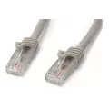 StarTech.com 3m Gray Gigabit Snagless RJ45 UTP Cat6 Patch Cable - 3 m Patch Cord - Ethernet Patch Cable - RJ45 Male to Male Cat 6 Cable