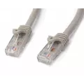 StarTech.com 5m Gray Gigabit Snagless RJ45 UTP Cat6 Patch Cable - 5 m Patch Cord - Ethernet Patch Cable - RJ45 Male to Male Cat 6 Cable