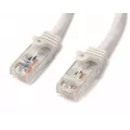 StarTech.com 5m White Gigabit Snagless RJ45 UTP Cat6 Patch Cable - 5 m Patch Cord - Ethernet Patch Cable - RJ45 Male to Male Cat 6 Cable
