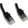 StarTech.com 100 ft Black Gigabit Snagless RJ45 UTP Cat6 Patch Cable - 100ft Patch Cord