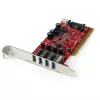StarTech.com 4 Port PCI SuperSpeed USB 3.0 Adapter Card with SATA / SP4 Power