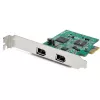 StarTech.com 2 Port PCI Express FireWire Card - 1394a Firewire - TI TSB82AA2 Chipset - Windows & Mac Compatible (PEX1394A2V2)