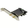 StarTech.com AC600 Wireless-AC Network Adapter - 802.11ac PCI Express - Dual Band 2.4GHz (150Mbps) and 5GHz (433Mbps) PCIe Wireless Network Card - Compliant with 802.11 ac/a/b/g/n networks