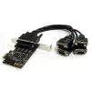 StarTech.com 4 Port RS232 PCI Express Serial Card w/ Breakout Cable with