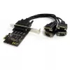 StarTech.com 4 Port PCI Express PCIe RS232 Serial Card w Power Output and ESD Protection