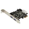 StarTech.com 2 Port PCI Express PCIe SuperSpeed USB 3.0 Card Adapter with UASP LP4 Power