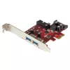 StarTech.com 4 Port PCI Express USB 3.0 Card - 2 External & 2 Internal - SATA Power - UASP Support - 2x Int Motherboard-Style Headers - Native OS Support in Windows 8 & 8.1