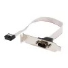 StarTech.com 9-Pin Serial to 10-pin Header Low Profile Slot Plate