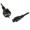 StarTech.com 1m 3 Prong Laptop Power Cord Schuko CEE7 to IEC320 C5 Clover Leaf Power Cable Lead - 3 Slot EU Mains Cable Lead