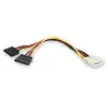 StarTech.com LP4 TO 2 SATA Internal Power Splitter Cable