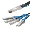 StarTech.com 1m QSFP+ Breakout Cable - QSFP+ to 4 SFP+ - QSFP to SFP+ Breakout Cable - 40G DAC Cable - Passive Twinax