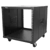 StarTech.com Portable Server Rack with Handles - Rolling Cabinet - 9U - Store your servers network and telecommunications equipment in a portable rolling cabinet