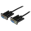 StarTech.com 2m Black DB9 RS232 Serial Null Modem Cable FF - DB9 Female to Female - 9 pin RS232 Null Modem Cable - 2 meter Black