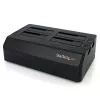 StarTech.com USB 3.0 to 4-Bay Hard Drive Docking Station with UASP & Dual Drive Fans - USB to SATA Hot Swap 2.5/3.5in SSD / HDD Dock with UASP to utilize SATA 6 Gbps drives