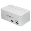 StarTech.com USB 3.0 SATA Hard Drive Docking Station SSD HDD with integrated Fast Charge USB Hub and UASP support - White