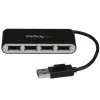 StarTech.com 4 Port USB Hub with Built-in Cable - 4 Port Portable USB 2.0 Hub - Compact Mini USB Hub - Bus-Powered - Small-Footprint Design for Travelor Desktop