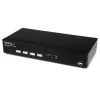 StarTech.com 4 Port USB DVI KVM Switch with DDM Fast Switching Technology and Cables - Four Port DVI USB KVM Switch - DDM KVM Switch