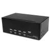 StarTech.com 4 Port Triple Monitor DVI KVM with USB and Audio