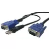 StarTech.com 10 ft ULTRA-THIN PC USB+VGA KVM Cable