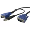 StarTech.com 6ft/1.8M ULTRA THIN PC USB + VG KVM Cable