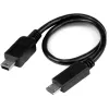 StarTech.com USB OTG Cable - Micro USB to Mini USB - M/M - 8in