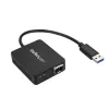 StarTech.com USB to Fiber Optic Converter - Open SFP - 1000BASE-SX/LX - Windows / Mac / Linux - USB 3.0 Ethernet Adapter - Network Adapter
