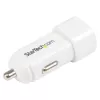 StarTech.com DUAL-PORT USB CAR CHARGER - 17W/3.4A - WHITE