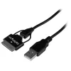 StarTech.com 0.65m 2 ft Samsung Galaxy Tab Dock Connector or Micro USB to USB Combo Cable