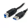 StarTech.com 3m Black SuperSpeed USB 3.0 Cable A to B - M/M - USB 3.0 A to B Cable - 1x USB 3.0 A (M) 1x USB 3.0 B (M) - 3 meter Black