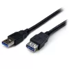 StarTech.com 2m Black SuperSpeed USB 3.0 Extension Cable A to A - Male to Female USB 3.0 Extender Cable - USB 3.0 Extension Cord - 2 meter