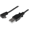 StarTech.com 0.5 m Micro-USB Charge-and-Sync Cable M/M - Right-Angle Micro-USB - 24 AWG