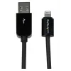 StarTech.com 2m (6ft) Long Black Apple 8pin Lightning Connto USB Cable for iPhone / iPod / iPad