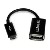 StarTech.com 4in Micro USB to USB OTG Host Adapter M/F