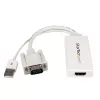 StarTech.com VGA to HDMI Adapter with USB Audio Power Portable VGA to HDMI Converter 1080p
