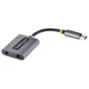 StarTech.com USB-C Headphone Splitter/Dongle with Mic