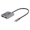 StarTech.com 2-Port USB-C to DisplayPort MST Hub 4K