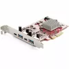 StarTech.com 4-Port USB PCIe Card - 10Gbps 2x USB-C and 2x USB-A Ports