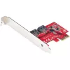 StarTech.com SATA PCIe Card - 2 Port PCIe SATA Expansion Card - 6Gbps - Full/Low Profile - PCI Express to SATA Adapter/Controller - ASM1061 Non-Raid - PCIe to SATA Converter